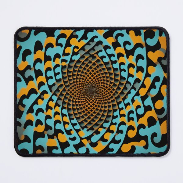 Item preview, Geometric ornament in hypnotic style. Gold hypnotic pattern. designed and sold by Patternomania.