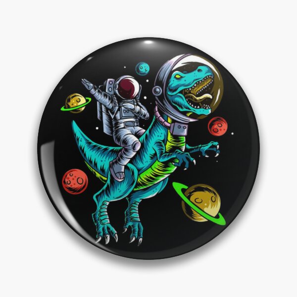 Item preview, Astronaut Riding T-Rex Dinosaur designed and sold by Smile Shop ⭐⭐⭐⭐⭐.