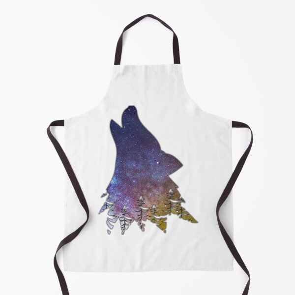 Item preview, Alaska Themed Howling Wolf Silhouette - Starry Sky designed and sold by hijackhippo.