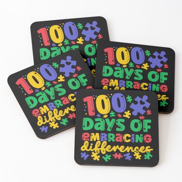 Item preview, Cute 100 Days Of Embracing Differences Autism Awareness 100 Days of School designed and sold by JokeGysen.
