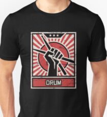 DRUM | Vintage Drummer Propaganda Poster Unisex T-Shirt