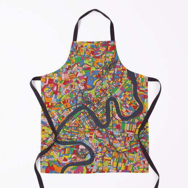 Item preview, Brisbane Map - Mosaic - 2023 Colors designed and sold by HomeCities.