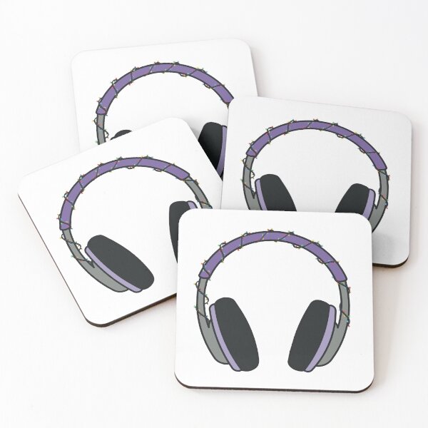 Item preview, Purple Headphones with Fairy Lights designed and sold by tiggo.