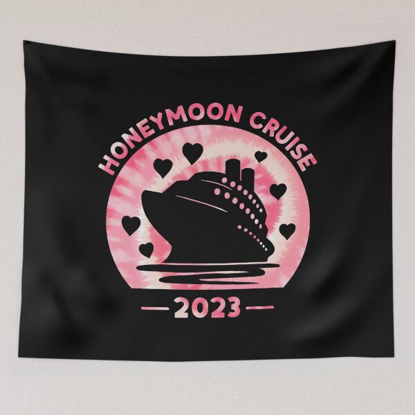 Item preview, Honeymoon Cruise 2023 Tie Dye Print Couples Travel Cruise Trip designed and sold by JokeGysen.