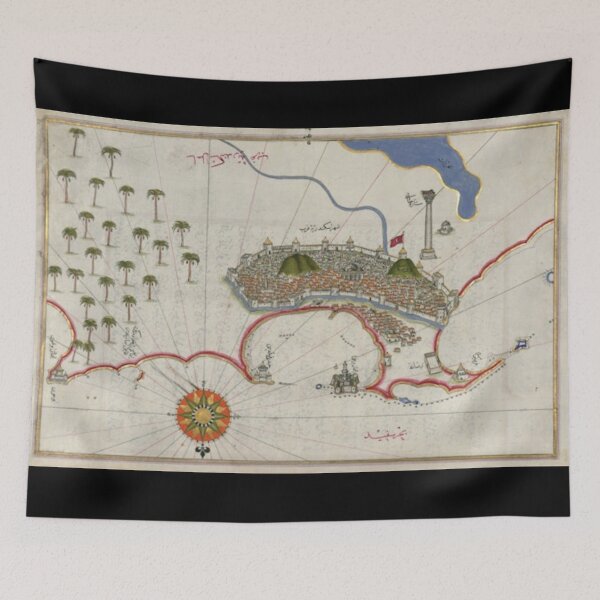 Item preview, Ancient Piri Reis Map of The City of Alexandria designed and sold by Xx4thseasonxX.