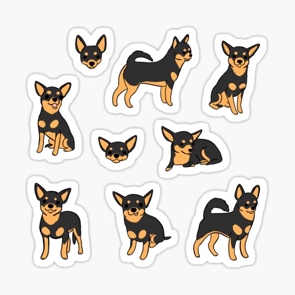 Item preview, Chihuahua cute illustration pack - adorable chihuahua dog art designed and sold by Yarafantasyart.
