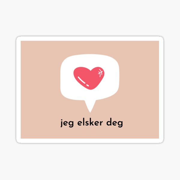 "jeg elsker deg, I love you in Norwegian, valentinskort, Norwegian