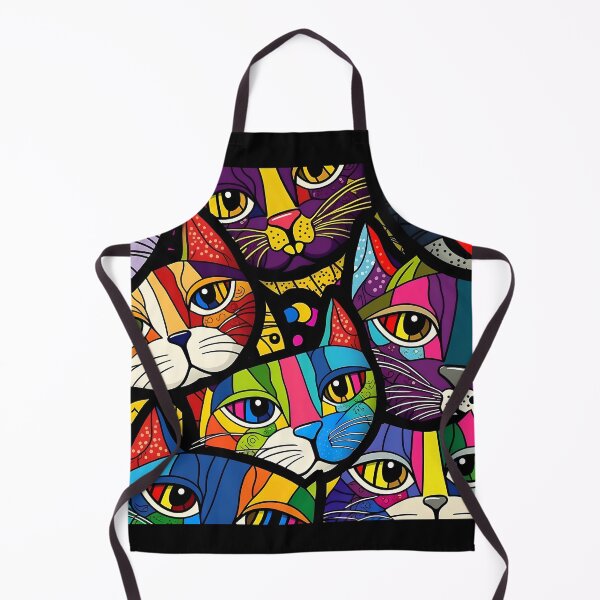 Item preview, Colorful bold cat pattern #7 designed and sold by Christolamber.