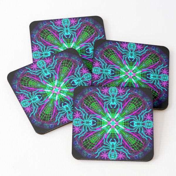 Item preview, Neon Mandala Flower Abstract designed and sold by Chatchot.