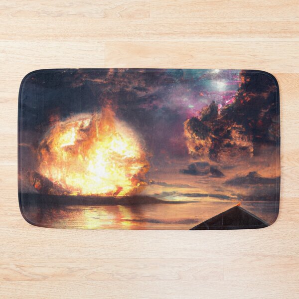Item preview, Boat Ride Through a Burning Universe - Serene Night on the Cosmic Ocean designed and sold by WBP Mart.