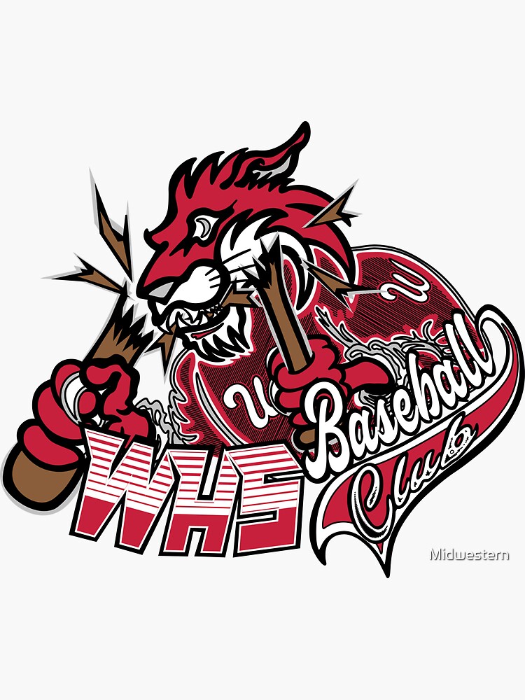 "Washington High School Baseball Club" Sticker for Sale by Midwestern