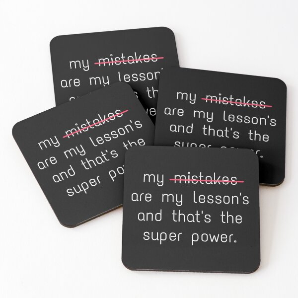 Item preview, my mistakes are my lessons. Mistakes are proof. designed and sold by Artfits.