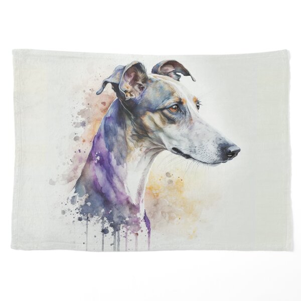 Whippet Watercolor Drawing