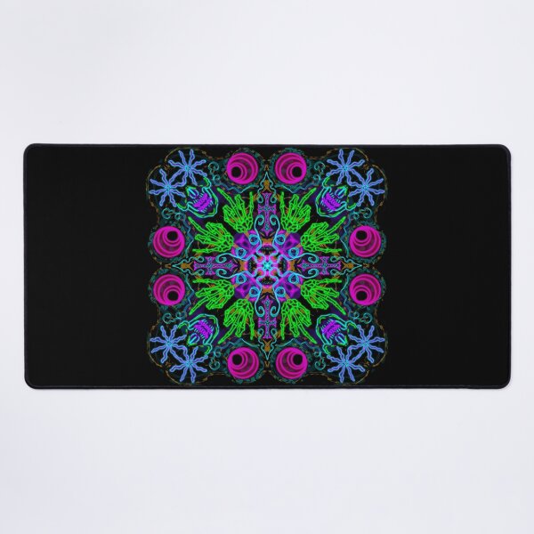 Item preview, Neon Mandala Flower Abstract designed and sold by Chatchot.