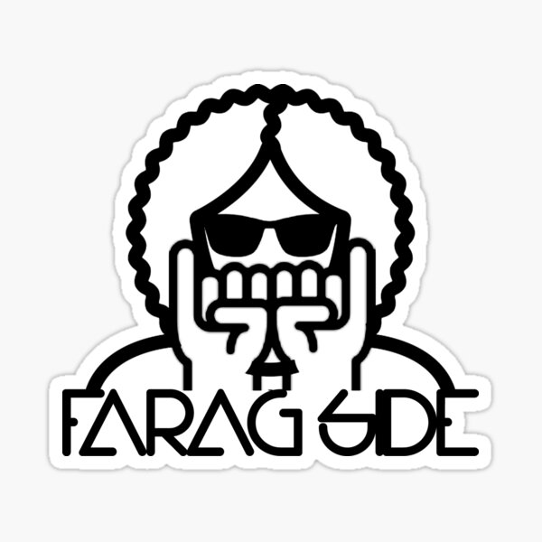 Farag Side (with text) Sticker