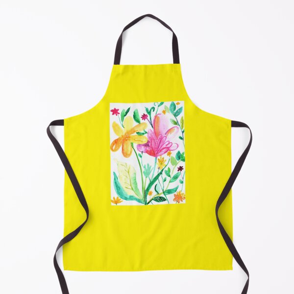 Item preview, Floral watercolor painting sketch | yellow pink floral watercolor drawing designed and sold by lausn.