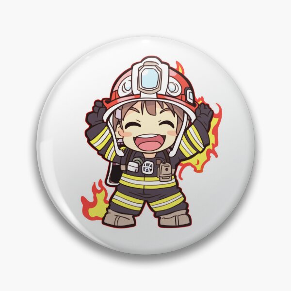 Item preview, Cheerful firefighter fire fighter designed and sold by Schamann.