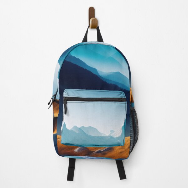 Item preview, Mountain range with strange wildlife | Beautiful Landscapes | Orinal Digital Art designed and sold by ArtworkbyEmmy.