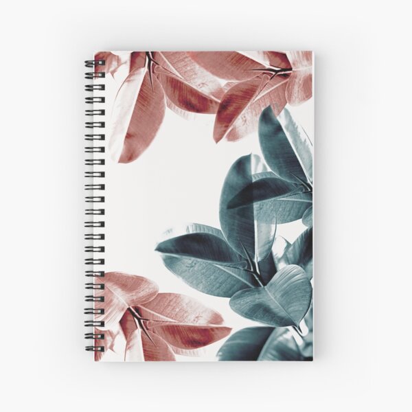 Item preview, Rubber Plant leaves. Green and pink leaves tropical ficus art designed and sold by Digital  Cloud.