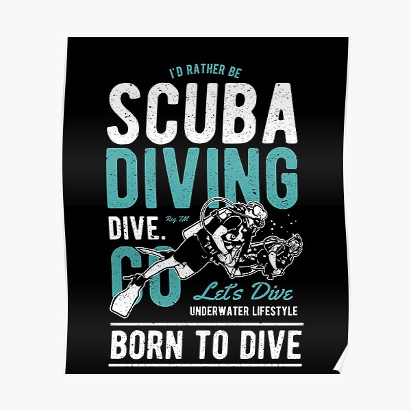 Diving Posters Redbubble - roblox scuba diving secret locations of rare treasures