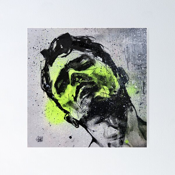 Item preview, HOLD YOU - Retrato de un hombre de GRAFFMATT designed and sold by GRAFFMATT.