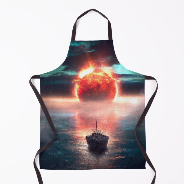 Item preview, A Voyage Through the Burning Cosmos - Boat in a Sea of Fire and Stars designed and sold by WBP Mart.