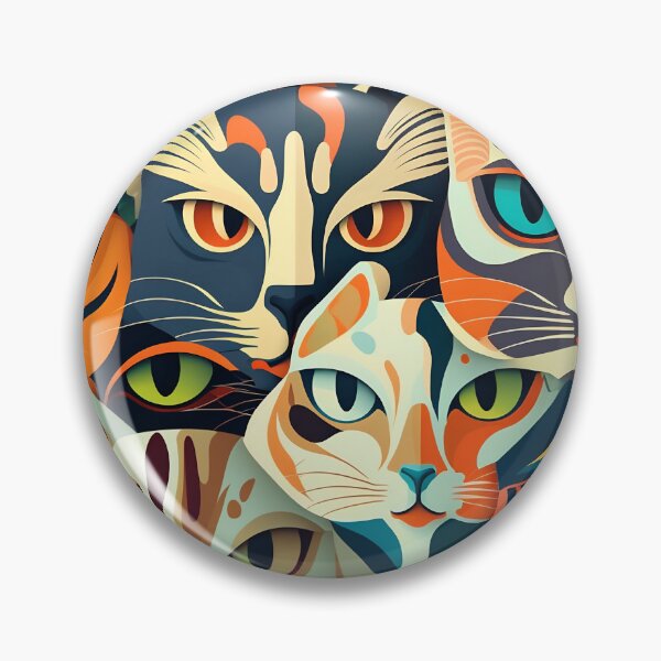 Item preview, Colorful bold cat pattern #10 designed and sold by Christolamber.