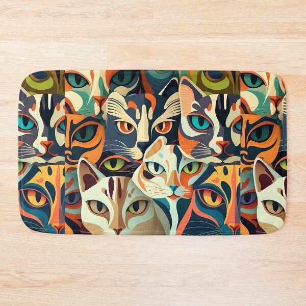 Item preview, Colorful bold cat pattern #10 designed and sold by Christolamber.