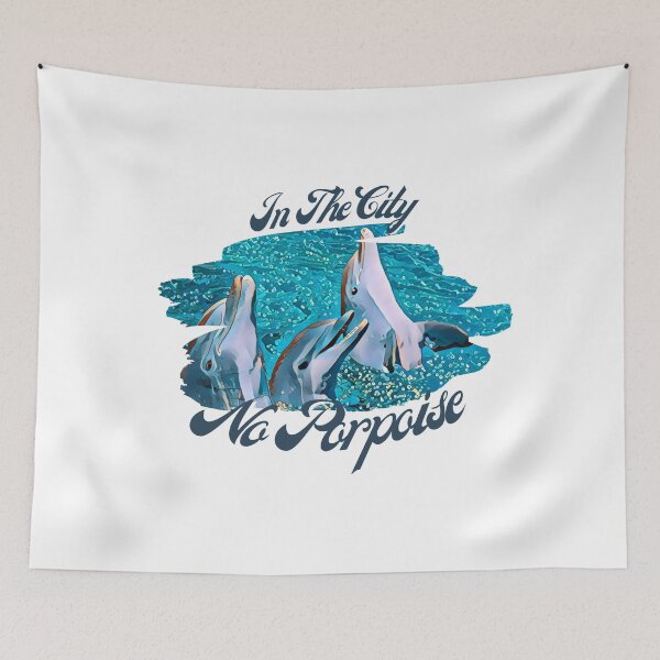 Item preview, No Porpoise In The City. For a dolphin lover, for a marine biologist, for an ocean lover. designed and sold by Wentoo.