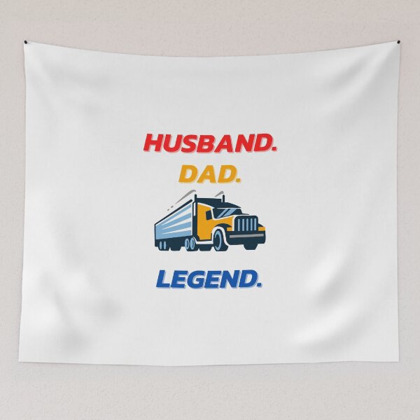 Item preview, Husband dad trucker legend designed and sold by Hichem Ben Boubaker.