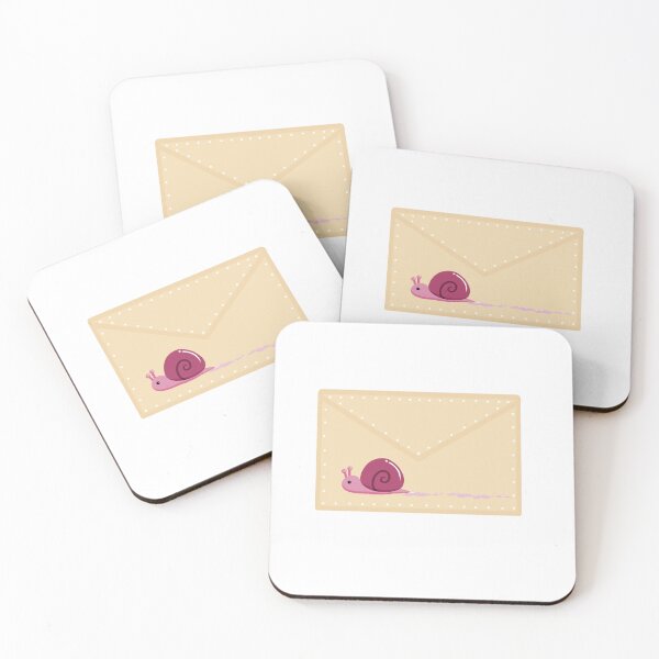 Item preview, Pink Snail Mail Envelope  designed and sold by tiggo.