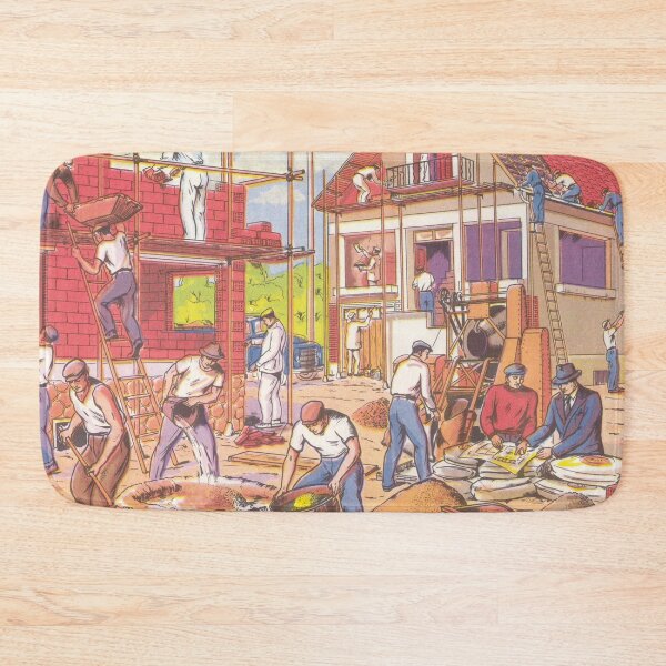 Item preview, How to build a house, beautiful retro hidden object pictures for nostalgics designed and sold by Mauswohn.