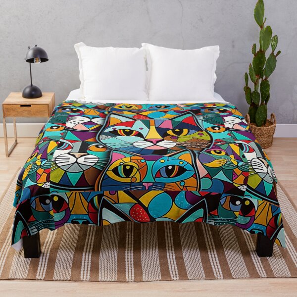 Item preview, Colorful bold cat pattern #11 designed and sold by Christolamber.