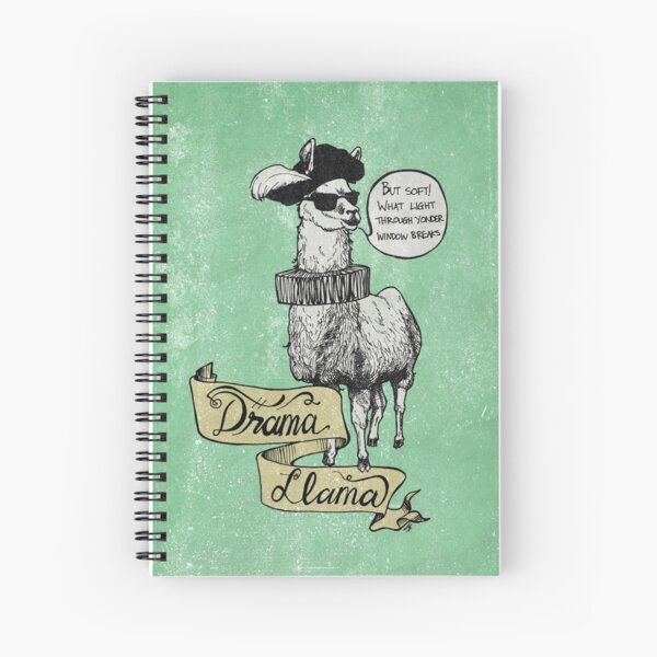 Drama Llama Spiral Notebook