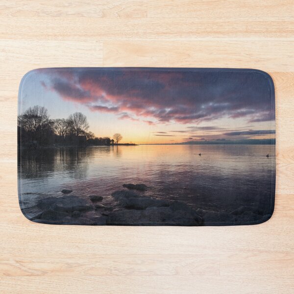 Item preview, Rocky Beginnings - Sunrise at Colonel Samuel Smith Park in Toronto designed and sold by Georgia Mizuleva.