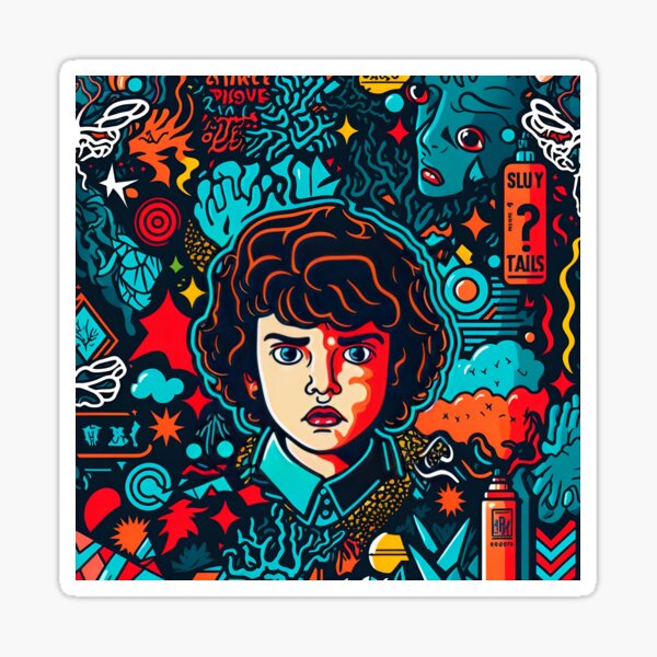 Item preview, Stranger Things themed motif pattern designed and sold by Christolamber.
