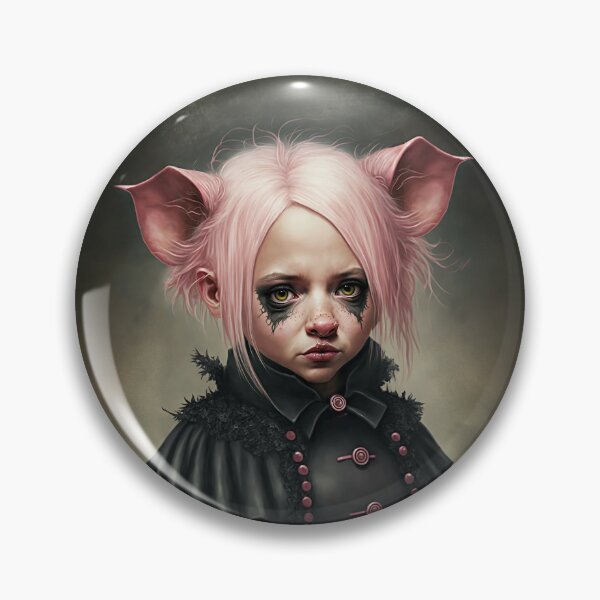 Artikelvorschau, Nettes kleines Ferkel-Gothic-Mädchen entworfen und verkauft von Simone Davino.