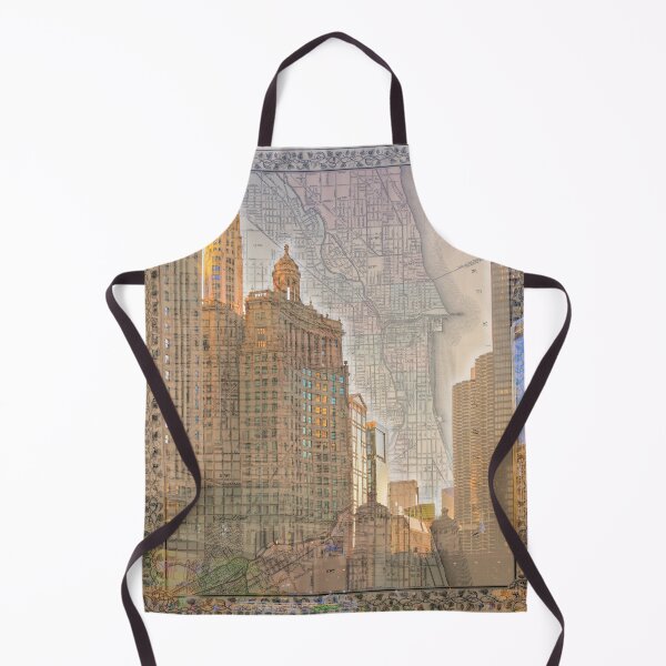 Item preview, Chicago Gold Travel Map designed and sold by purplerosemary.