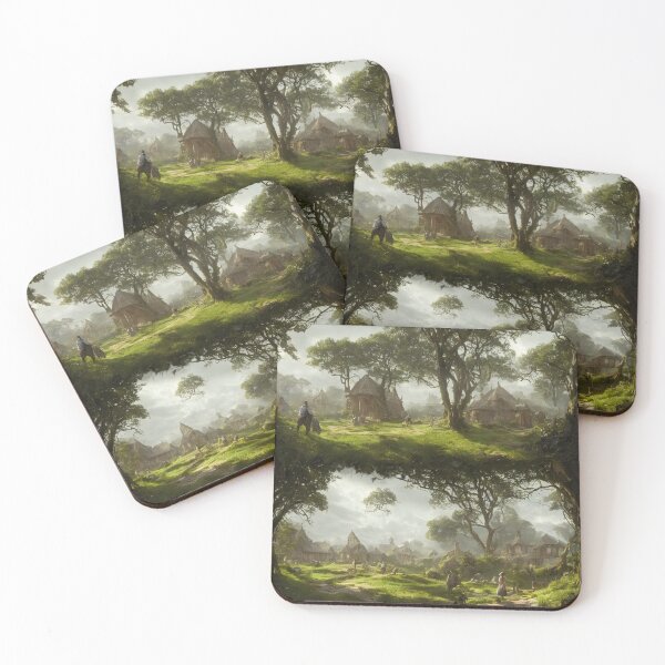 Item preview, Tolkien - The shire concept art designed and sold by Fun Merch.