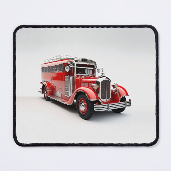 Item preview, Art Deco Fire Truck designed and sold by TheArtfulAI.