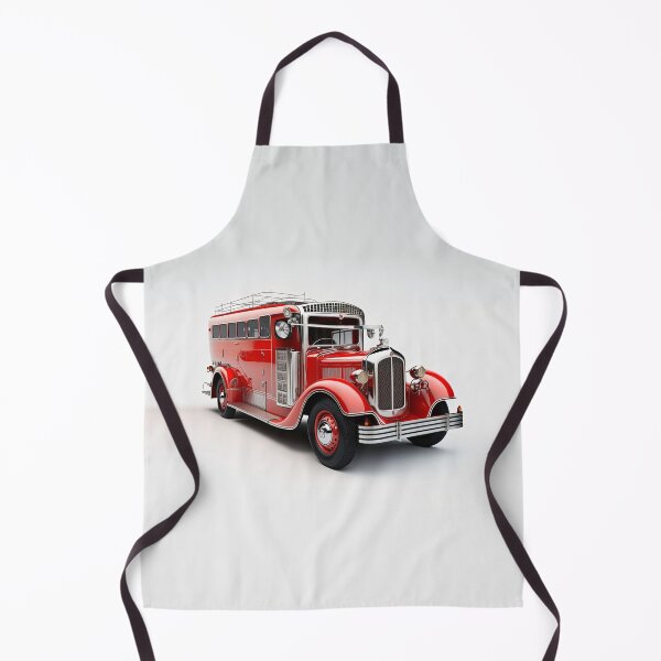 Item preview, Art Deco Fire Truck designed and sold by TheArtfulAI.
