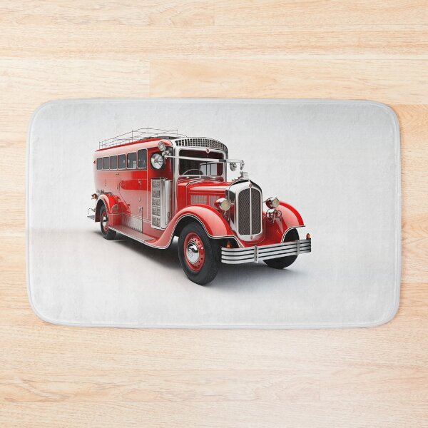 Item preview, Art Deco Fire Truck designed and sold by TheArtfulAI.