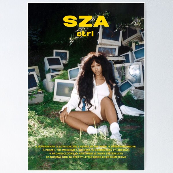 Item preview, SZA Ctrl Poster (w/ Ctrl Deluxe Photo) designed and sold by lisejl.