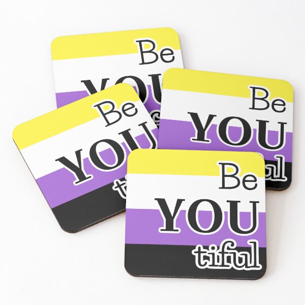 Item preview, BeYOUtiful enby pride horizontal designed and sold by shaybosh.
