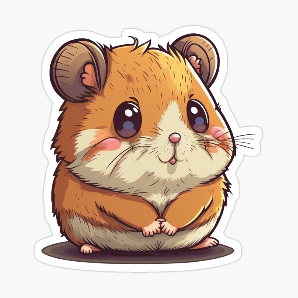 Cute shy hamster friend Poster for Sale by Dise37 | Redbubble