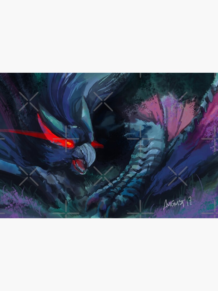 Nargacuga Poster By August Redbubble   Flat,750x,075,f Pad,750x1000,f8f8f8.u3 