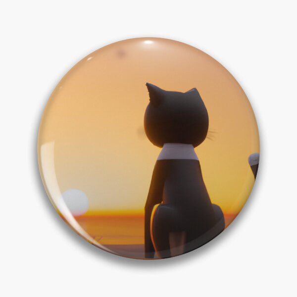 Item preview, Cat Watching Sunset designed and sold by T- VIbes ⭐ ⭐ ⭐ ⭐ ⭐.