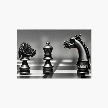 Chess Games Art Board Print for Sale by Utopipia