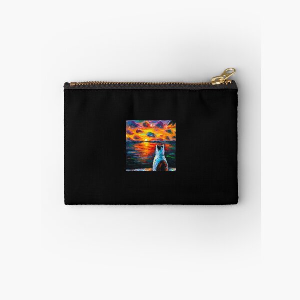 Item preview, Cat Watching Sunset designed and sold by T- VIbes ⭐ ⭐ ⭐ ⭐ ⭐.