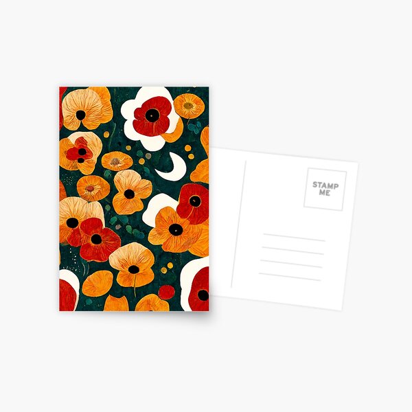 California Poppies Flower Phone Case Postcard